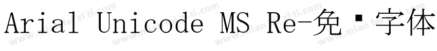 Arial Unicode MS Re字体转换